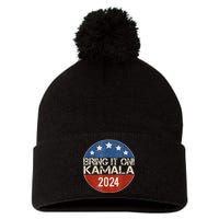 Bring It On Kamala Harris 2024 Election President Pom Pom 12in Knit Beanie