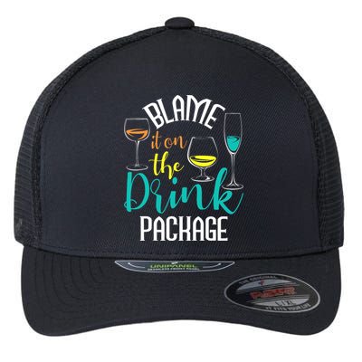Blame It On The Drink Package Cruising Lover Cruiser Cruise Flexfit Unipanel Trucker Cap