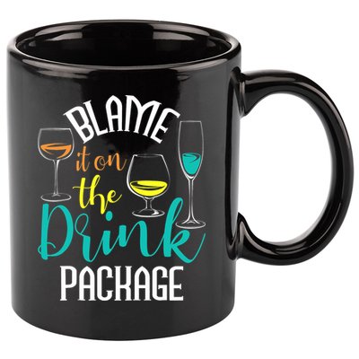 Blame It On The Drink Package Cruising Lover Cruiser Cruise 11oz C Handle Ceramic Mug