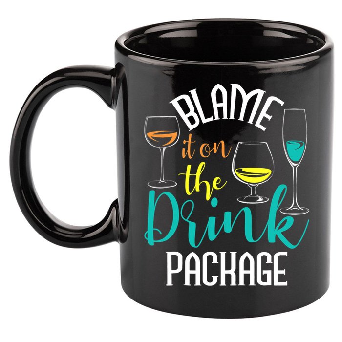 Blame It On The Drink Package Cruising Lover Cruiser Cruise 11oz C Handle Ceramic Mug