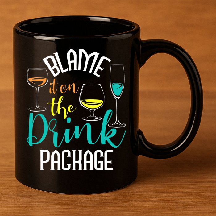 Blame It On The Drink Package Cruising Lover Cruiser Cruise 11oz C Handle Ceramic Mug