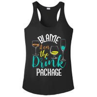 Blame It On The Drink Package Cruising Lover Cruiser Cruise Ladies PosiCharge Competitor Racerback Tank