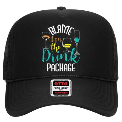 Blame It On The Drink Package Cruising Lover Cruiser Cruise Trucker Hat