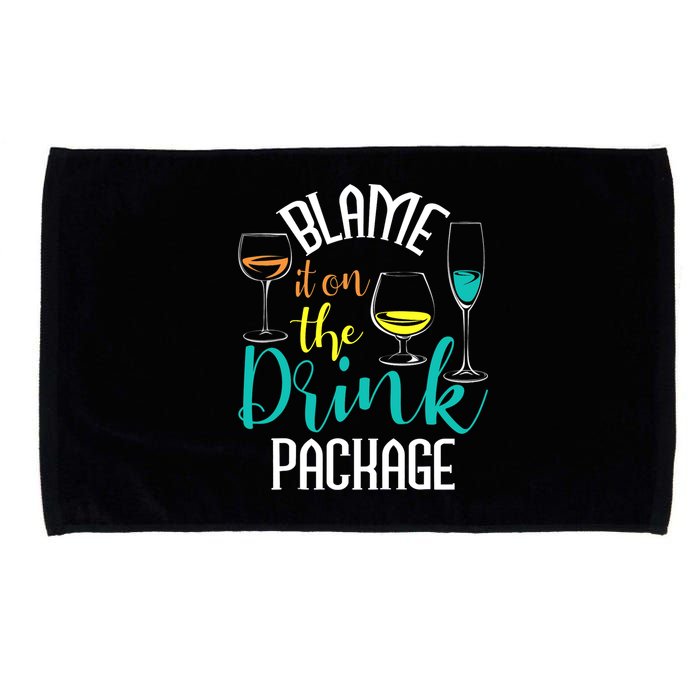 Blame It On The Drink Package Cruising Lover Cruiser Cruise Microfiber Hand Towel
