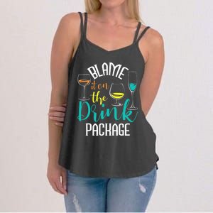 Blame It On The Drink Package Cruising Lover Cruiser Cruise Women's Strappy Tank