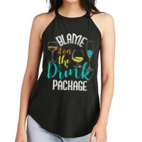 Blame It On The Drink Package Cruising Lover Cruiser Cruise Women's Perfect Tri Rocker Tank