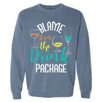 Blame It On The Drink Package Cruising Lover Cruiser Cruise Garment-Dyed Sweatshirt