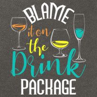 Blame It On The Drink Package Cruising Lover Cruiser Cruise Cotton Canvas Backpack