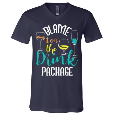 Blame It On The Drink Package Cruising Lover Cruiser Cruise V-Neck T-Shirt