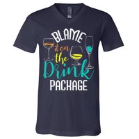 Blame It On The Drink Package Cruising Lover Cruiser Cruise V-Neck T-Shirt