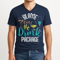 Blame It On The Drink Package Cruising Lover Cruiser Cruise V-Neck T-Shirt