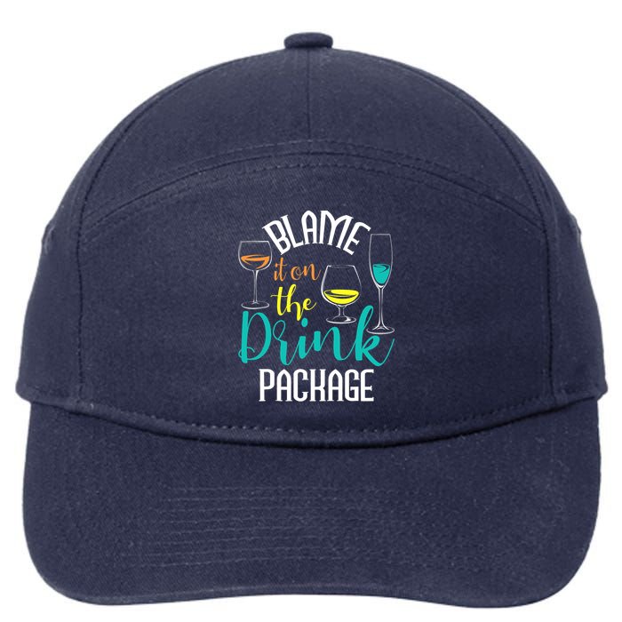 Blame It On The Drink Package Cruising Lover Cruiser Cruise 7-Panel Snapback Hat