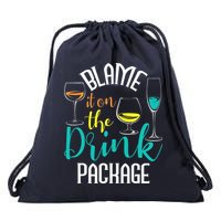 Blame It On The Drink Package Cruising Lover Cruiser Cruise Drawstring Bag