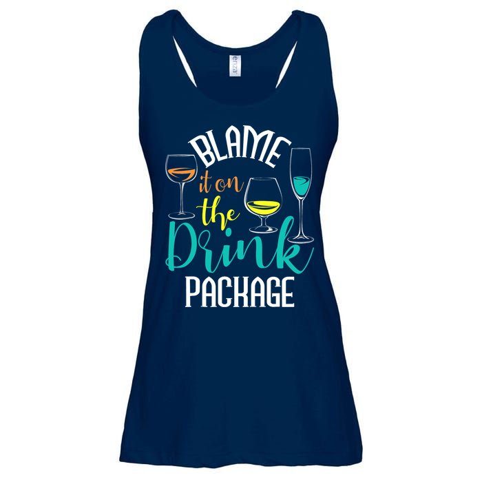 Blame It On The Drink Package Cruising Lover Cruiser Cruise Ladies Essential Flowy Tank