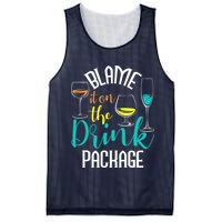 Blame It On The Drink Package Cruising Lover Cruiser Cruise Mesh Reversible Basketball Jersey Tank