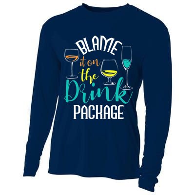 Blame It On The Drink Package Cruising Lover Cruiser Cruise Cooling Performance Long Sleeve Crew