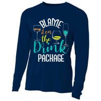 Blame It On The Drink Package Cruising Lover Cruiser Cruise Cooling Performance Long Sleeve Crew