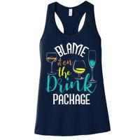 Blame It On The Drink Package Cruising Lover Cruiser Cruise Womens Tank Top