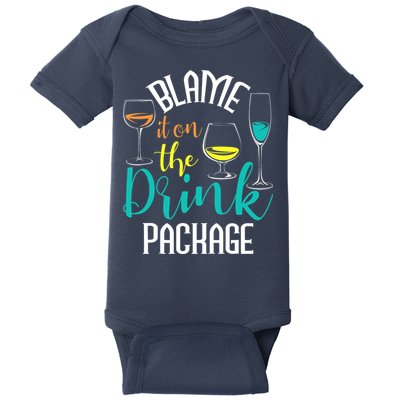 Blame It On The Drink Package Cruising Lover Cruiser Cruise Baby Bodysuit