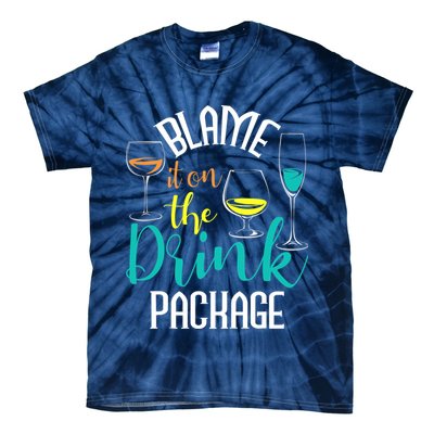 Blame It On The Drink Package Cruising Lover Cruiser Cruise Tie-Dye T-Shirt