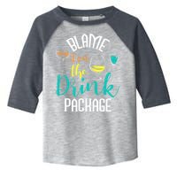 Blame It On The Drink Package Cruising Lover Cruiser Cruise Toddler Fine Jersey T-Shirt