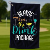 Blame It On The Drink Package Cruising Lover Cruiser Cruise Golf Towel