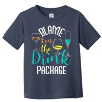Blame It On The Drink Package Cruising Lover Cruiser Cruise Toddler T-Shirt