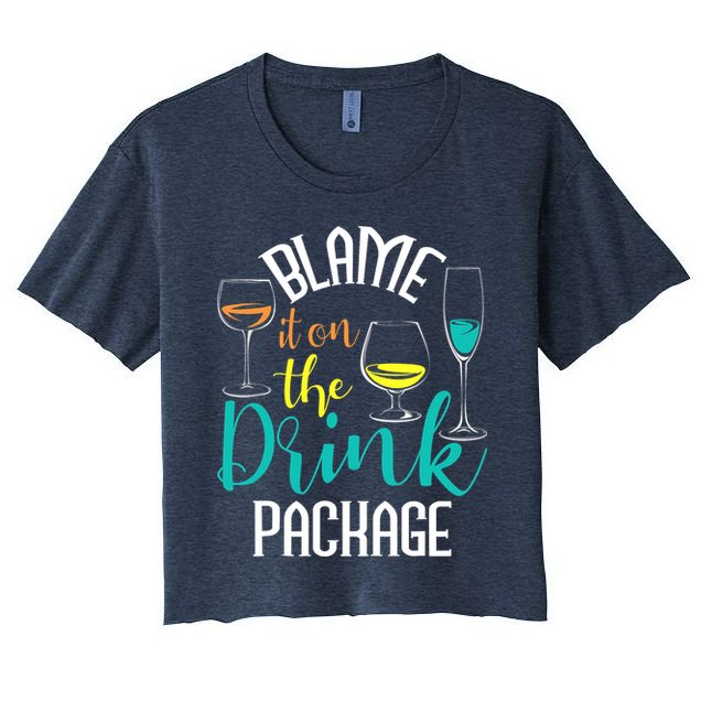 Blame It On The Drink Package Cruising Lover Cruiser Cruise Crop Top