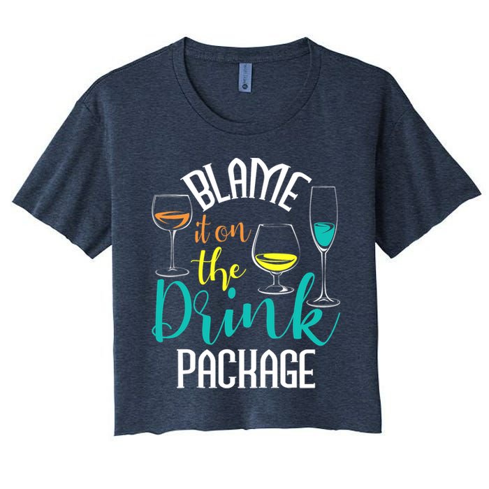 Blame It On The Drink Package Cruising Lover Cruiser Cruise Crop Top