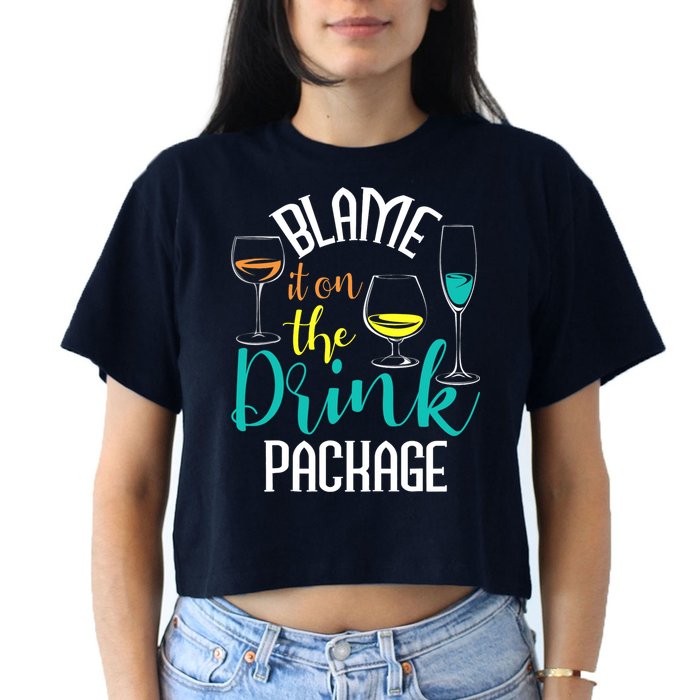 Blame It On The Drink Package Cruising Lover Cruiser Cruise Crop Top