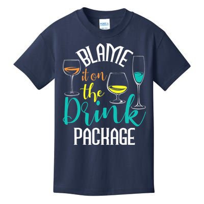 Blame It On The Drink Package Cruising Lover Cruiser Cruise Kids T-Shirt