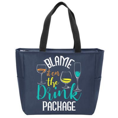 Blame It On The Drink Package Cruising Lover Cruiser Cruise Zip Tote Bag