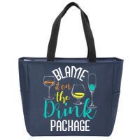 Blame It On The Drink Package Cruising Lover Cruiser Cruise Zip Tote Bag