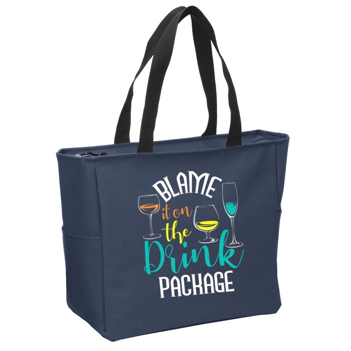 Blame It On The Drink Package Cruising Lover Cruiser Cruise Zip Tote Bag