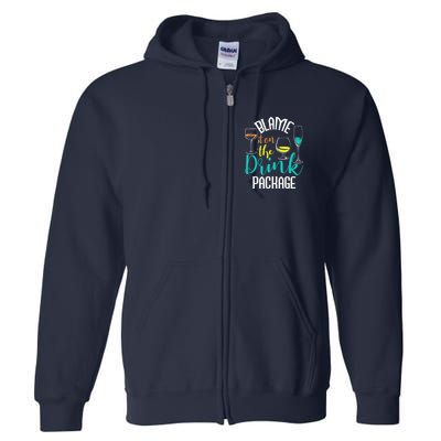 Blame It On The Drink Package Cruising Lover Cruiser Cruise Full Zip Hoodie