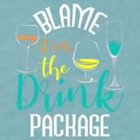 Blame It On The Drink Package Cruising Lover Cruiser Cruise Sueded Cloud Jersey T-Shirt