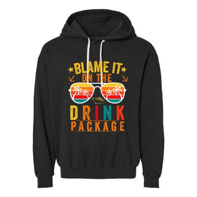 Blame it on The Cruise Package Cruise Cruising Matching Garment-Dyed Fleece Hoodie