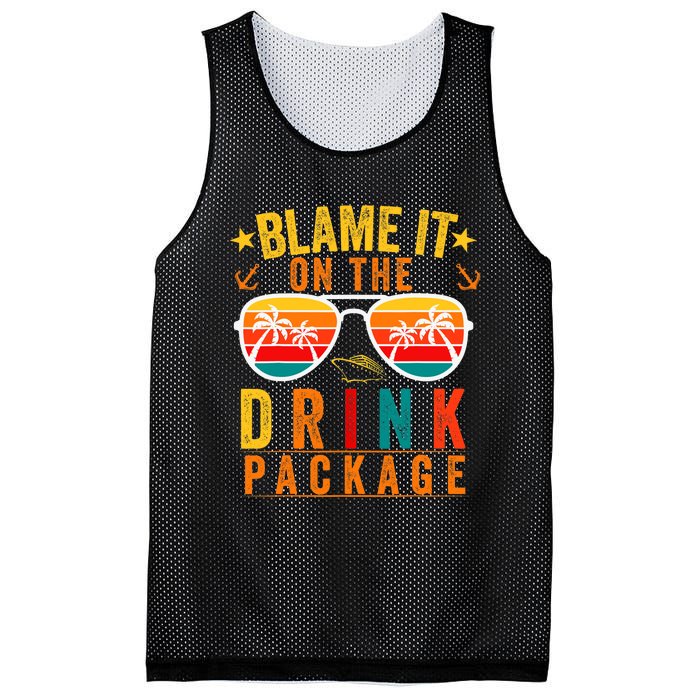 Blame it on The Cruise Package Cruise Cruising Matching Mesh Reversible Basketball Jersey Tank