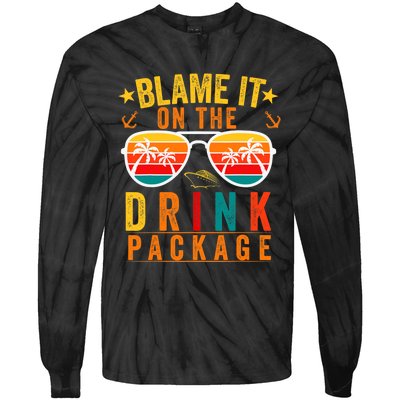 Blame it on The Cruise Package Cruise Cruising Matching Tie-Dye Long Sleeve Shirt