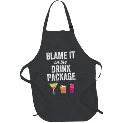 Blame It On The Drink Package Funny Cruise Cruising Cruiser Apron