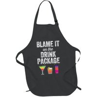 Blame It On The Drink Package Funny Cruise Cruising Cruiser Apron