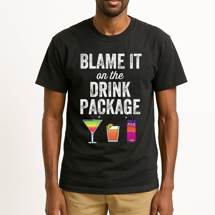 Blame It On The Drink Package Funny Cruise Cruising Cruiser Tall T-Shirt