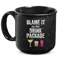 Blame It On The Drink Package Funny Cruise Cruising Cruiser 15oz Campfire Ceramic Mug