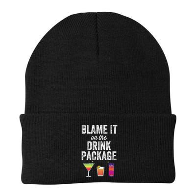 Blame It On The Drink Package Funny Cruise Cruising Cruiser Beanie