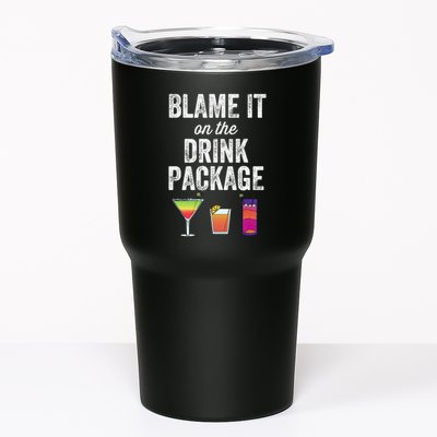 Blame It On The Drink Package Funny Cruise Cruising Cruiser Tumbler