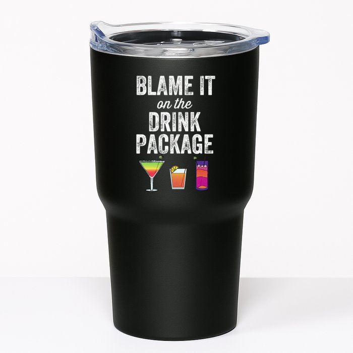Blame It On The Drink Package Funny Cruise Cruising Cruiser Tumbler