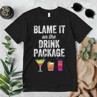Blame It On The Drink Package Funny Cruise Cruising Cruiser Premium T-Shirt