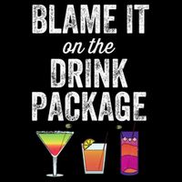 Blame It On The Drink Package Funny Cruise Cruising Cruiser Zip Tote Bag