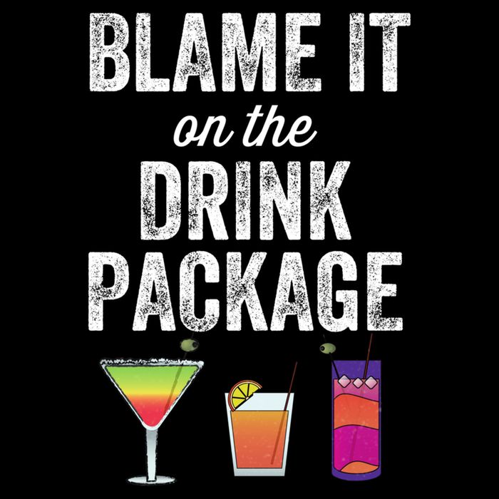Blame It On The Drink Package Funny Cruise Cruising Cruiser Zip Tote Bag