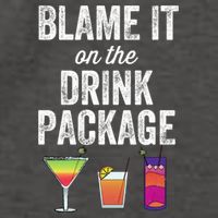 Blame It On The Drink Package Funny Cruise Cruising Cruiser Vector Backpack